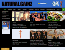 Tablet Screenshot of natural-gainz.com